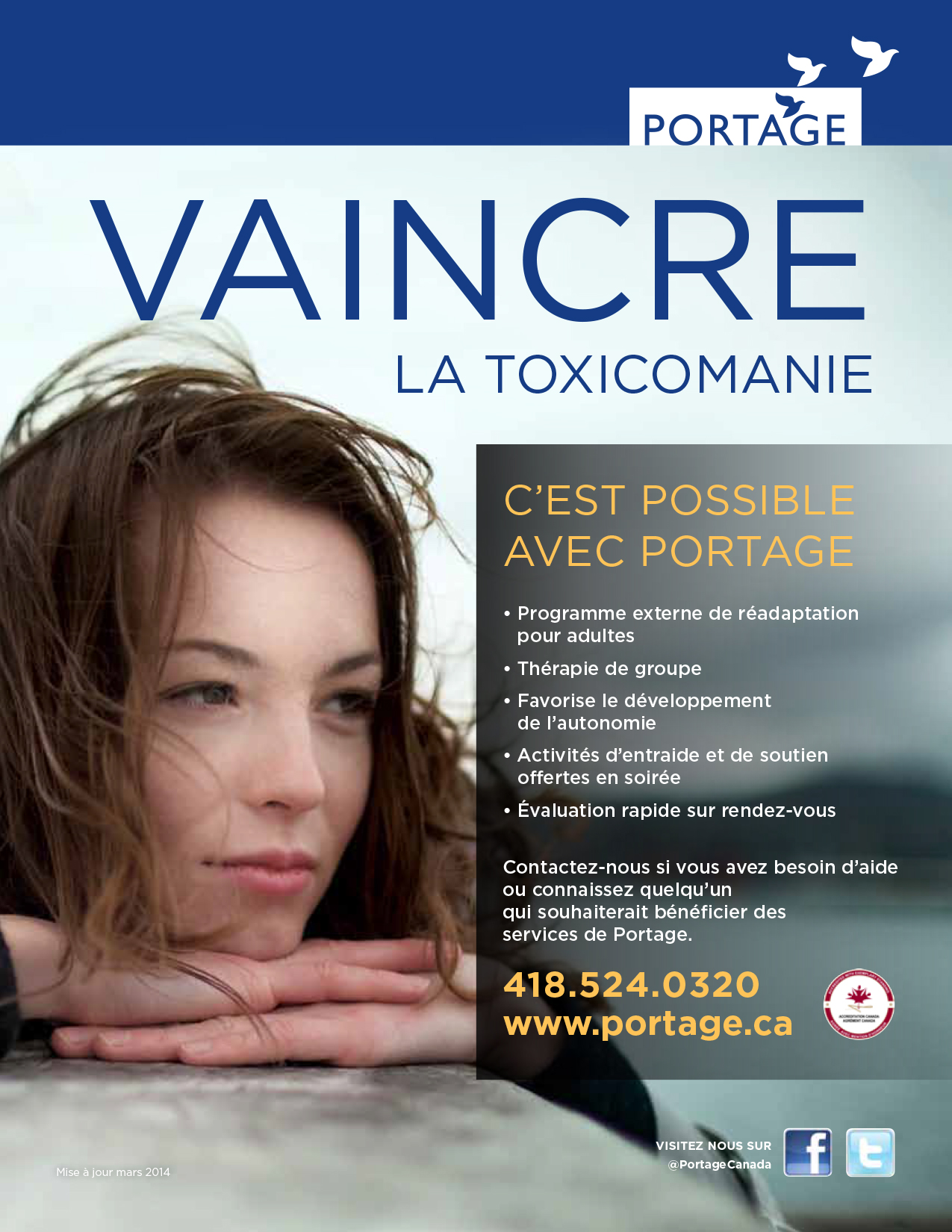 Portage - programme externe pour adulte- Poster français