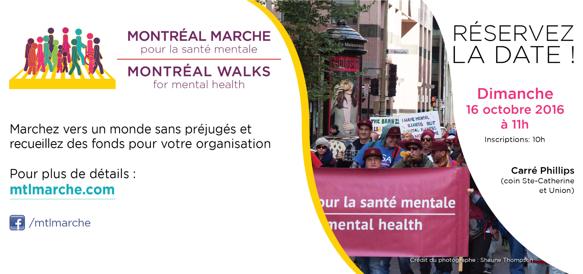 Montreal Walks for mental health 2016 - Portage
