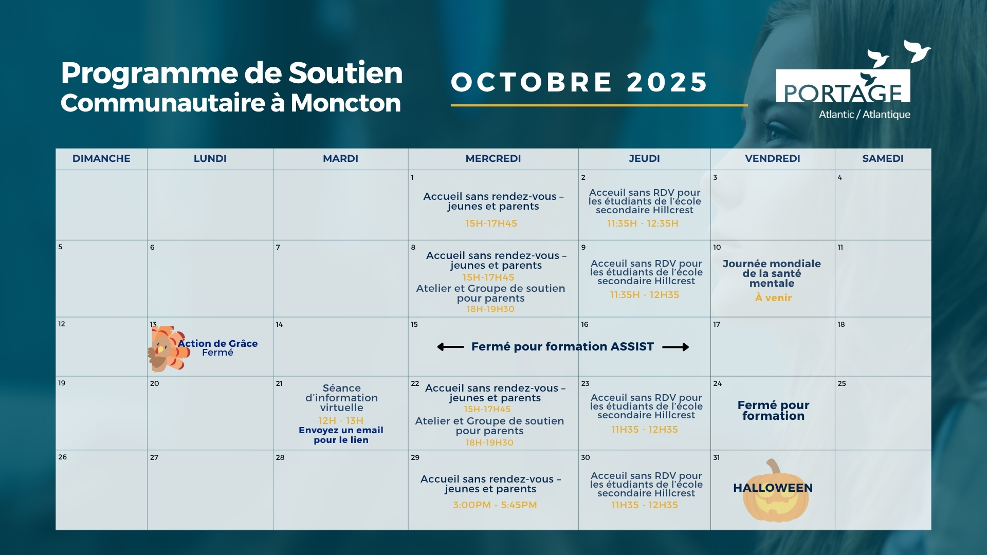 Programme de Soutien communautaire à Moncton Octobre