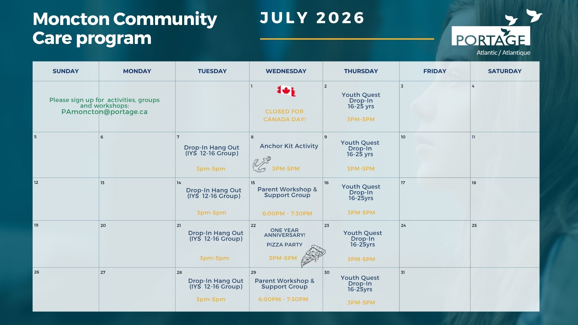 Moncton Community Care Calendars (1)