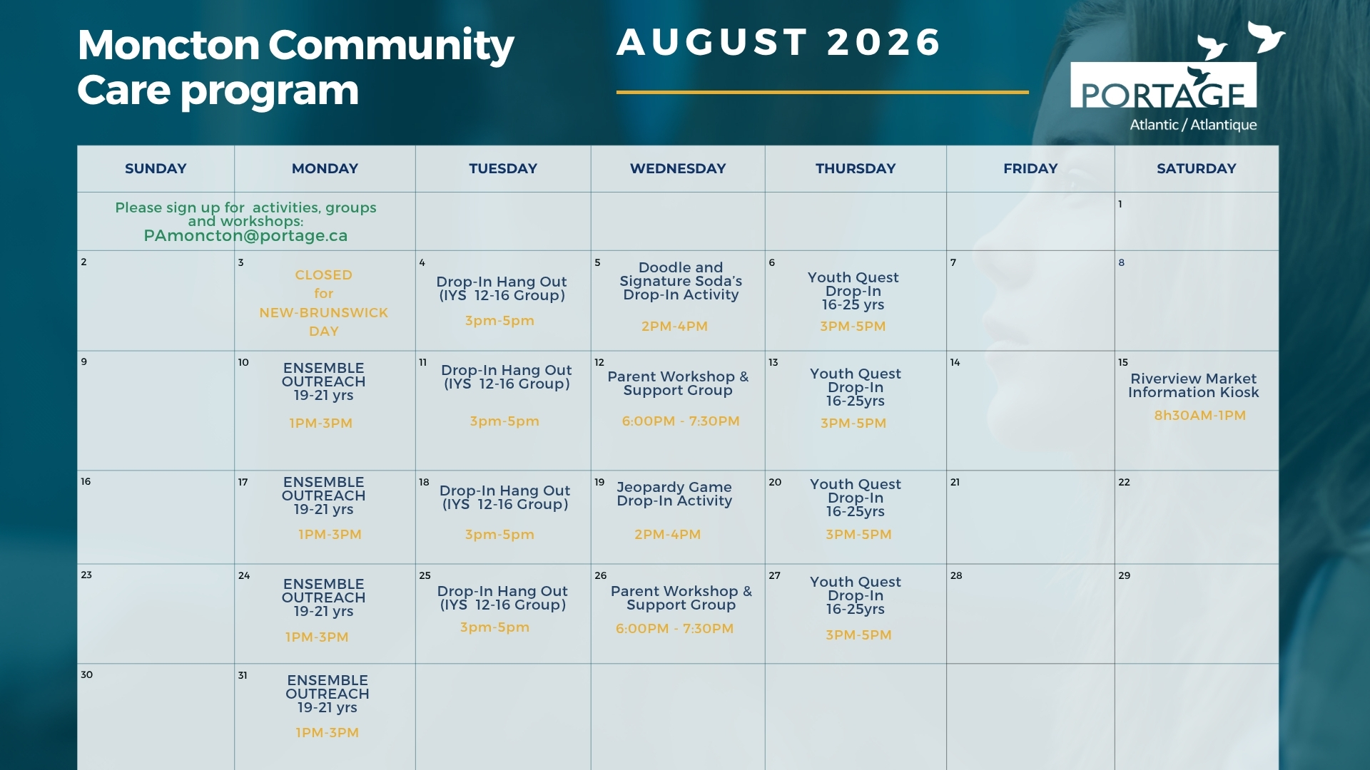 Moncton Community Care Calendars (1)