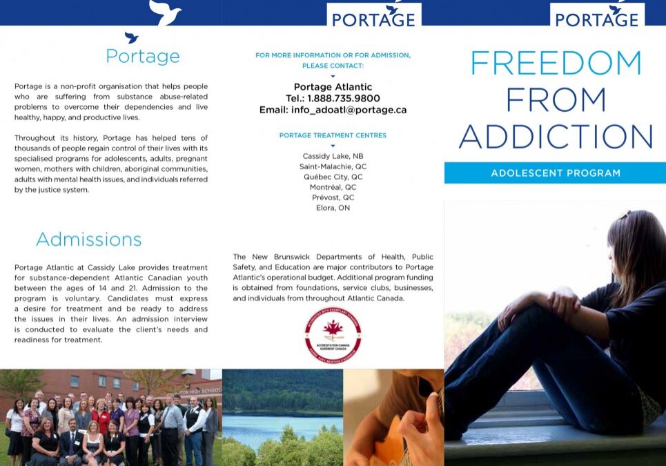 Portage Atlantic - adolescent program - english - brochure